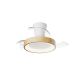Lustre cu ventilator - Lustra LED cu ventilator palete retractabile NISEKO XS alb/ lemn