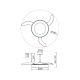 Lustre cu ventilator - Lustra LED cu ventilator palete retractabile NISEKO M alb/ lemn