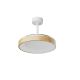 Lustre cu ventilator - Lustra LED cu ventilator palete retractabile NISEKO M alb/ lemn
