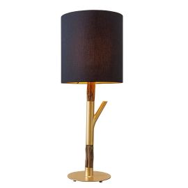 Veioze - Lampa de masa JEWELRY 75cm, negru, auriu, lemn