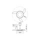 Lustre cu ventilator - Lustra LED cu ventilator palete retractabile NISEKO S alb/ lemn