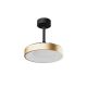 Lustre cu ventilator - Lustra LED cu ventilator palete retractabile NISEKO S negru/ auriu