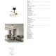Lustre cu ventilator - Lustra LED cu ventilator palete retractabile NISEKO S negru/ auriu