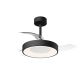Lustre cu ventilator - Lustra LED cu ventilator palete retractabile NISEKO S negru