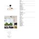 Lustre cu ventilator - Lustra LED cu ventilator palete retractabile NISEKO M negru/ auriu