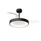 Lustre cu ventilator - Lustra LED cu ventilator palete retractabile NISEKO M negru