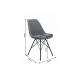 Seturi scaune, HoReCa - Set 4 scaune moderne Scandinavia tesatura structurata gri