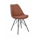 Set 4 scaune moderne Scandinavia tesatura structurata maro