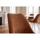 Seturi scaune, HoReCa - Set 4 scaune moderne Scandinavia tesatura structurata maro