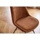 Seturi scaune, HoReCa - Set 4 scaune moderne Scandinavia tesatura structurata maro