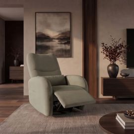 Fotolii - Fotoliu cinema PRIORITY verde, pivotant, functia electrica relax, port USB
