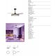 Lustre cu ventilator - Lustra LED RGB cu ventilator palete retractabile RAFAGA negru 2700K-6500K