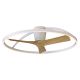 Lustre cu ventilator - Lustra LED cu ventilator si telecomanda NEPAL II L alb/lemn