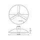 Lustre cu ventilator - Lustra LED cu ventilator si telecomanda NEPAL II L alb/lemn