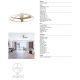 Lustre cu ventilator - Lustra LED cu ventilator si telecomanda NEPAL II L alb/lemn