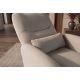 Fotolii - Fotoliu cinema PRIORITY greige, pivotant, functia electrica relax, port USB