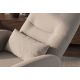 Fotolii - Fotoliu cinema PRIORITY greige, pivotant, functia electrica relax, port USB