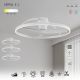 Lustre cu ventilator - Lustra LED cu ventilator si telecomanda NEPAL II L alb
