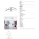 Lustre cu ventilator - Lustra LED cu ventilator si telecomanda NEPAL II L alb