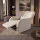 Fotolii - Fotoliu cinema PRIORITY bej, pivotant, functia electrica relax, port USB
