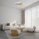 Lustre cu ventilator - Lustra LED cu ventilator si telecomanda NEPAL II M alb/lemn