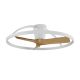 Lustre cu ventilator - Lustra LED cu ventilator si telecomanda NEPAL II M alb/lemn