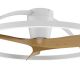 Lustre cu ventilator - Lustra LED cu ventilator si telecomanda NEPAL II M alb/lemn