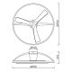 Lustre cu ventilator - Lustra LED cu ventilator si telecomanda NEPAL II M alb/lemn