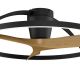 Lustre cu ventilator - Lustra LED cu ventilator si telecomanda NEPAL II M negru/lemn