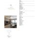 Lustre cu ventilator - Lustra LED cu ventilator palete retractabile SLIM M alb