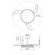 Lustre cu ventilator - Lustra LED cu ventilator palete retractabile SLIM M alb