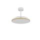 Lustre cu ventilator - Lustra LED cu ventilator palete retractabile SLIM M alb/lemn