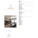 Lustre cu ventilator - Lustra LED cu ventilator palete retractabile SLIM M alb/lemn