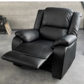 Fotolii - Fotoliu cinema cu functia relax HOLLYWOOD piele sintetica neagra
