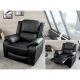 Fotolii - Fotoliu cinema cu functia relax HOLLYWOOD piele sintetica neagra