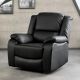 Fotolii - Fotoliu cinema cu functia relax HOLLYWOOD piele sintetica neagra