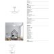 Lustre cu ventilator - Lustra LED cu ventilator palete retractabile SLIM S alb