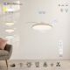 Lustre cu ventilator - Lustra LED cu ventilator palete retractabile SLIM S alb/lemn