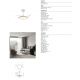 Lustre cu ventilator - Lustra LED cu ventilator palete retractabile SLIM S alb/lemn