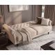 Canapele - Canapea extensibila, Catifea Vogue champagne beige, Maison Belle Affaire 220cm
