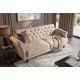 Canapele - Canapea extensibila, Catifea Vogue champagne beige, Maison Belle Affaire 220cm