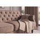 Canapele - Canapea extensibila, Catifea Vogue greige, Maison Belle Affaire 220cm