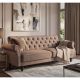 Canapele - Canapea extensibila, Catifea Vogue greige, Maison Belle Affaire 220cm