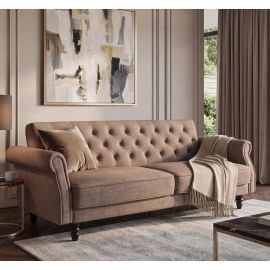 Canapea extensibila, Catifea Vogue greige, Maison Belle Affaire 220cm