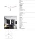 Lustre cu ventilator - Lustra LED cu ventilator si telecomanda NEMO L alb