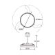 Lustre cu ventilator - Lustra LED cu ventilator palete retractabile GLASS S transparent