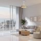 Lustre cu ventilator - Lustra LED cu ventilator palete retractabile Coin Fan Mini lemn