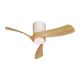 Lustre cu ventilator - Lustra LED cu ventilator si telecomanda NEMO XS ceramica/lemn