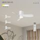 Lustre cu ventilator - Lustra LED cu ventilator si telecomanda NEMO alb