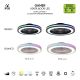 Lustre cu ventilator - Lustra LED RGB cu ventilator si telecomanda Gamer negru